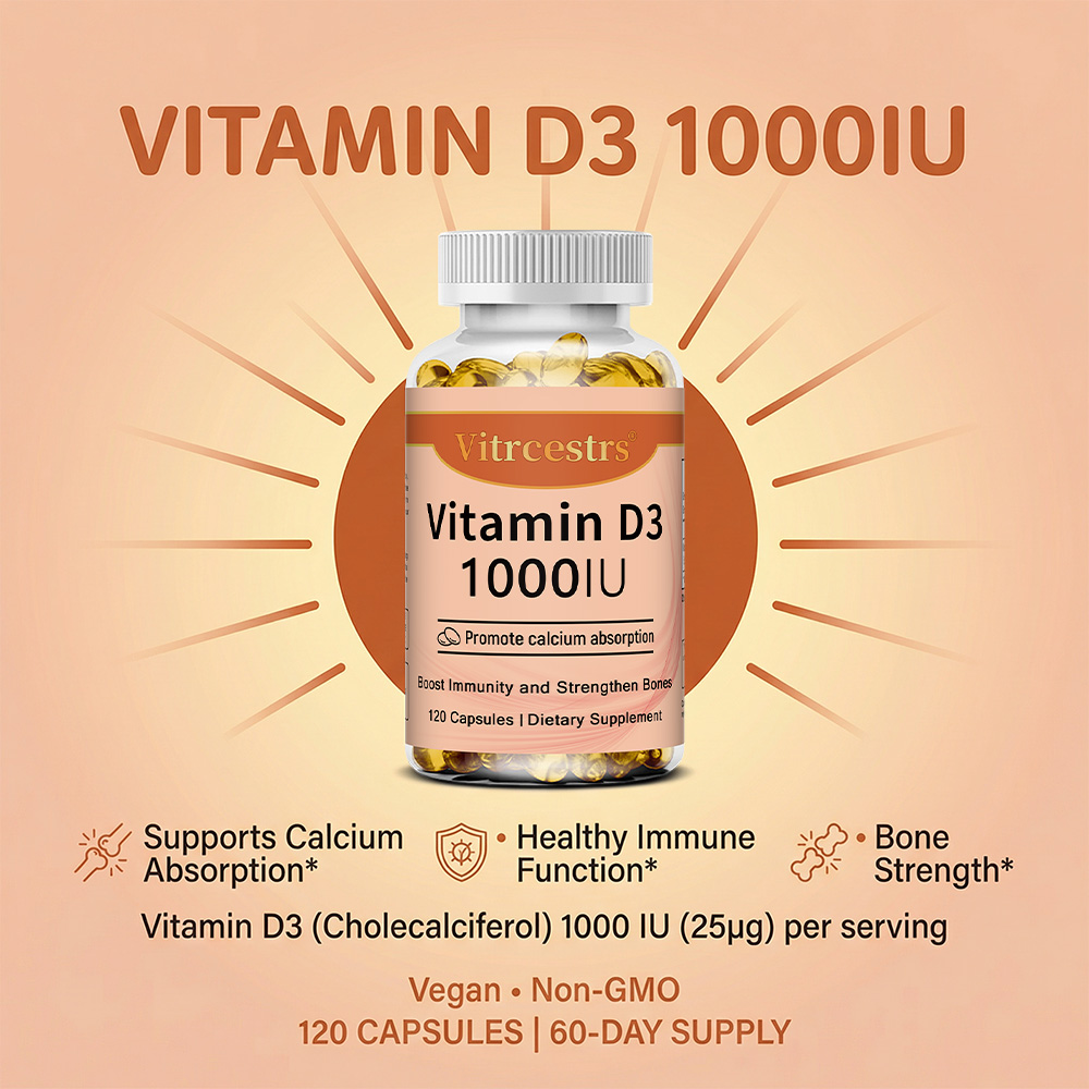 Vitamin D3 1000 IU Capsules, S - Health Wellness Day recension och pris