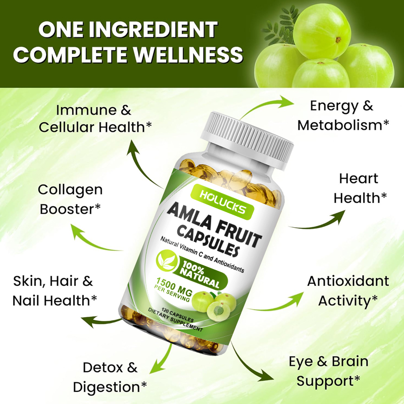 HOLUCKS Amla Fruit Extract Cap - Health Wellness Day recension och pris