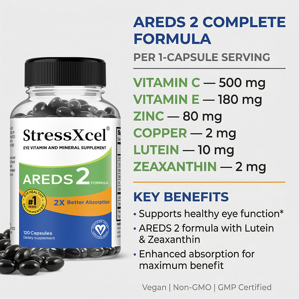 AREDS 2 Eye Capsules, Lutein & - Health Wellness Day recension och pris