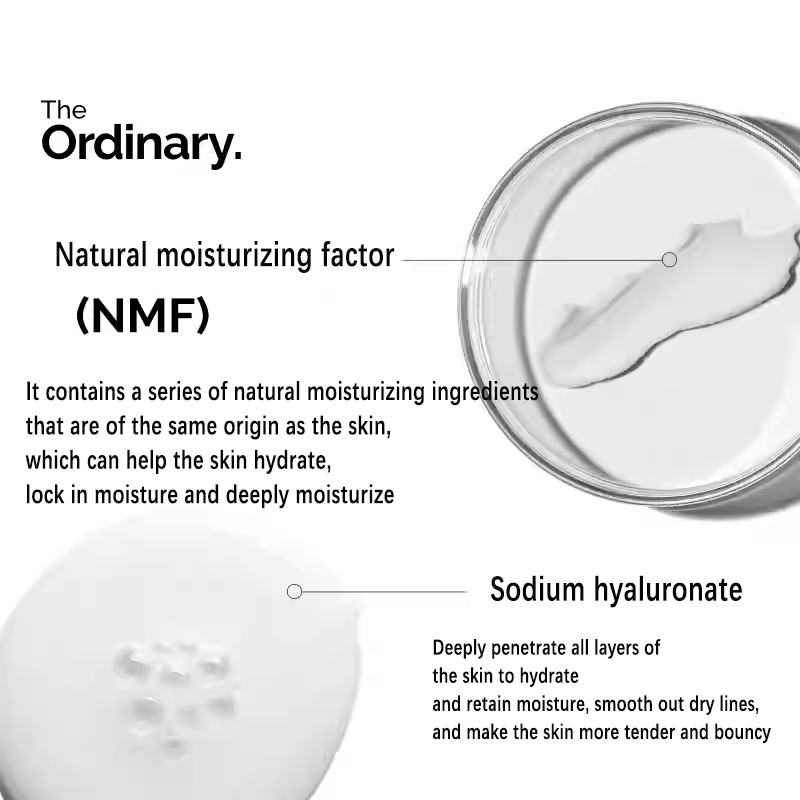 Natural Moisturizing Factors + - The Ordinary Serum Hyaluronic Acid recension och pris