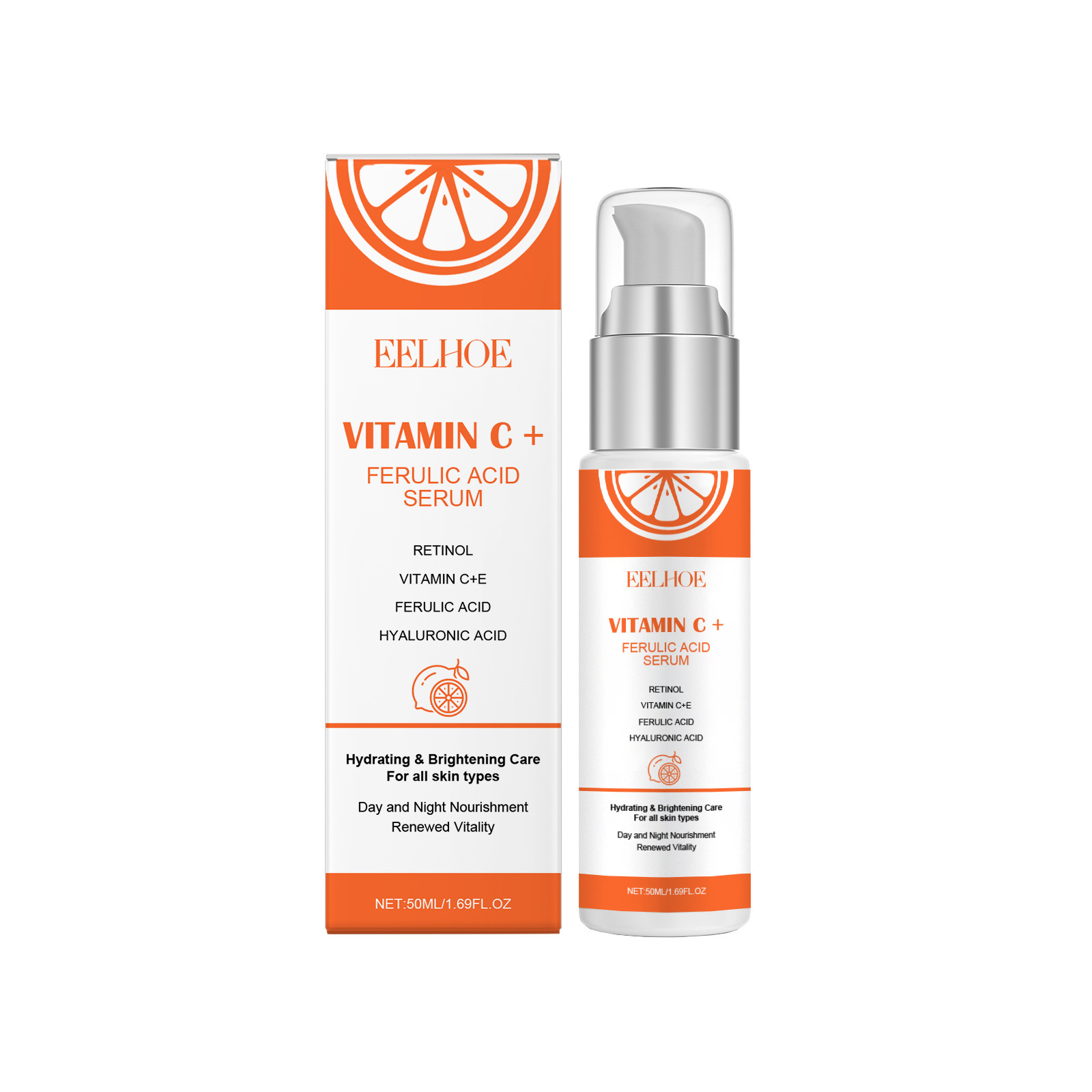 EELHOE Vitamin C E Ferulic Aci - The Ordinary Serum Hyaluronic Acid recension och pris